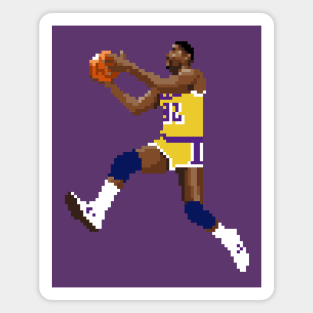 Magic Johnson Pixel Layup Magnet